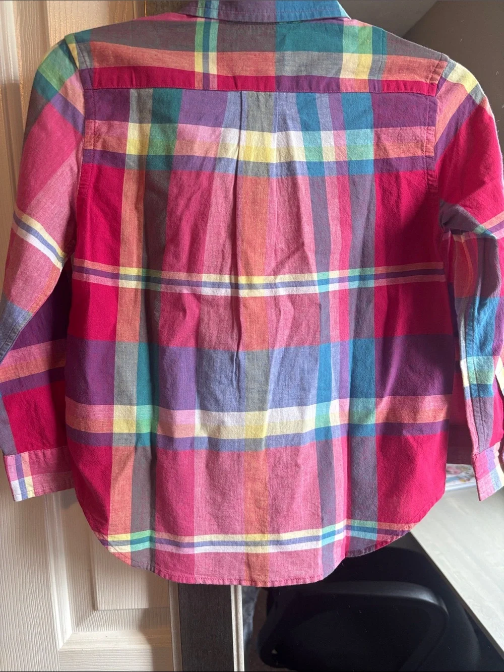 Ralph Lauren Pink Multi-Color Plaid Button-Down Shirt